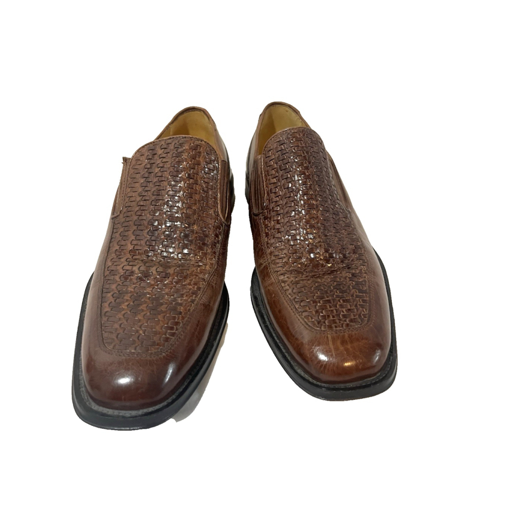 Johnston & Murphy Driver Woven Slip On Loafer size 8 M Brown - Picture 1 of 15